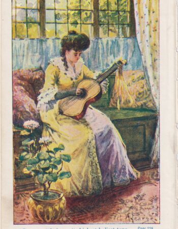 Antique Print, It Keeps its highest tone… 1890 ca.