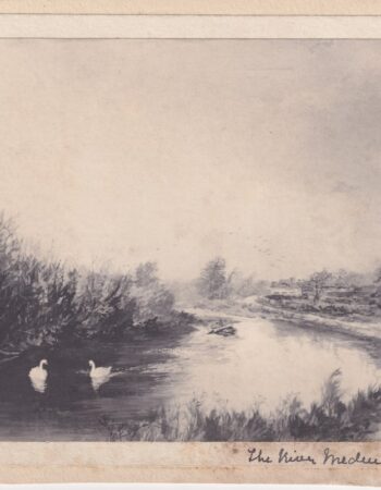 Antique Print, Landscape, 1860 ca.