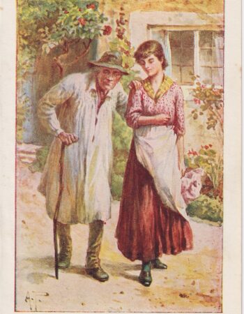 Antique Print, O could I feel a I have felt... 1890 ca.