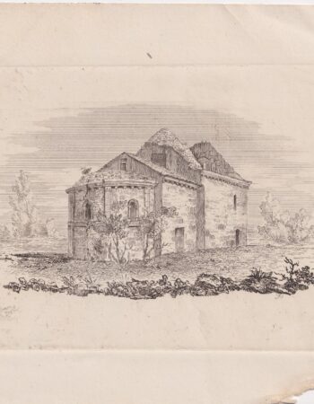 Antique Engraving Print, Landscape, 1860 ca.