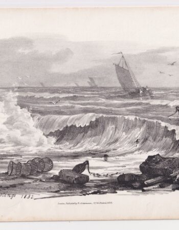 Antique Print, "Hastings 1832", 1833