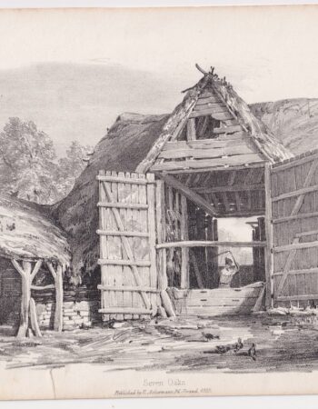 Antique Print, Seven Oaks, 1833