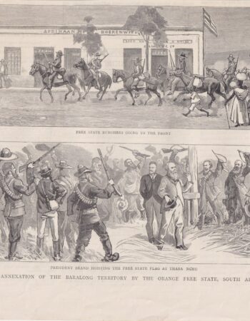 Antique Print, The Annexation of the Baralong Territory... South Africa, 1880 ca.