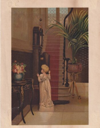 Vintage Print, Want to see the wheels go wound, 1890 ca.