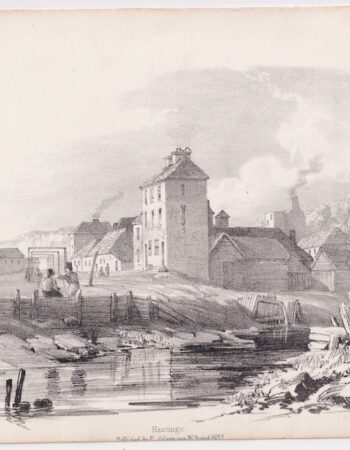 Antique Print, Hastings, 1833