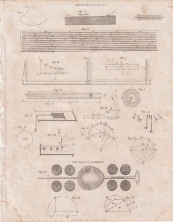 Antique Engraving Print, Miscellanies, 1810