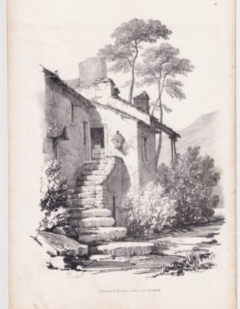 Antique Print, published by Ackermann, 1833