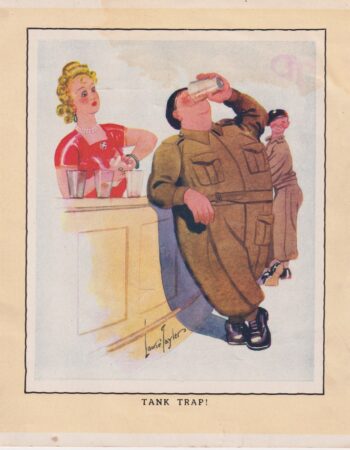 Vintage Print, Tank Trap! 1909 ca.