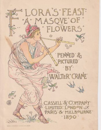 Antique Print, Flora's Feast, 1890