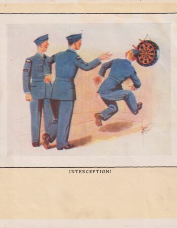 Antique Print, Interception! 1909