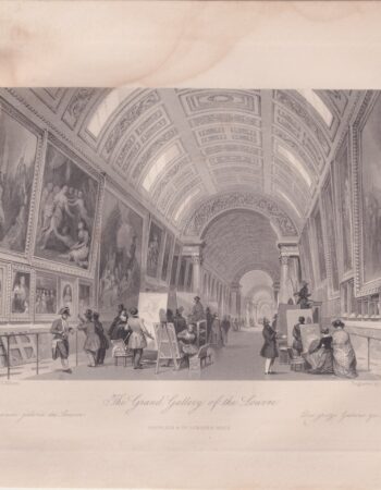 Antique Engraving Print, Louvre, 1836