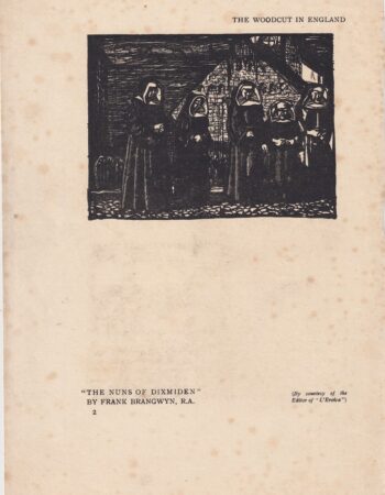 Vintage Woodcut, Frank Brangwyn, 1910