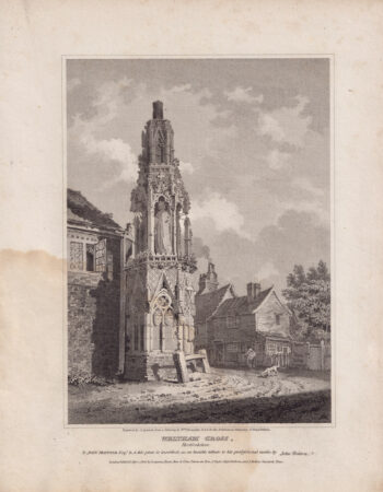 Antique Engraving Print, Waltham Gross, Hertfordshire, 1806