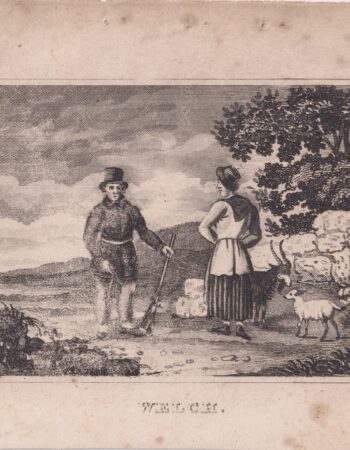 Antique Engraving Print, Welch, 1820 ca.