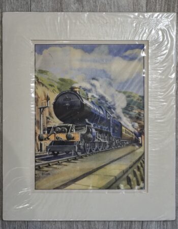Vintage Print, Train, 1950