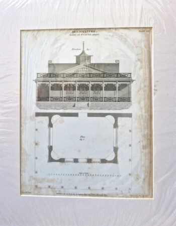 Antique Engraving Print, Agriculture, Dairy at Wooburn Abbey, 1809