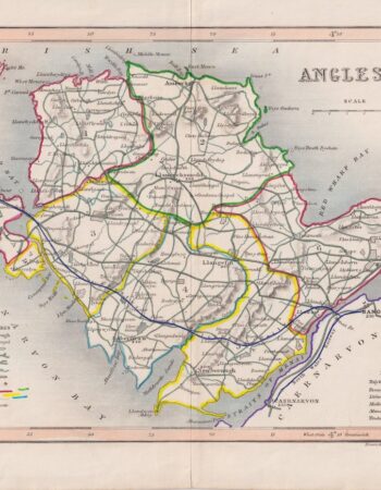 Antique Map, Anglesea, 1840