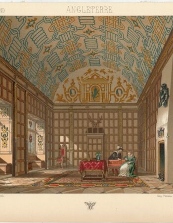 Vintage Print, England, Angleterre, Gaulard lith., 1909