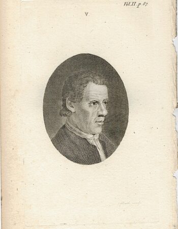Antique Engraving Print, Portrait, 1790 ca.