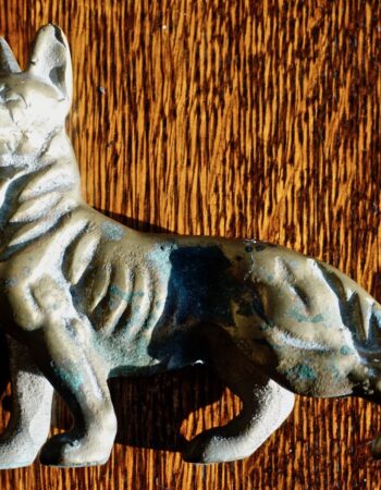 Antique Brass dog