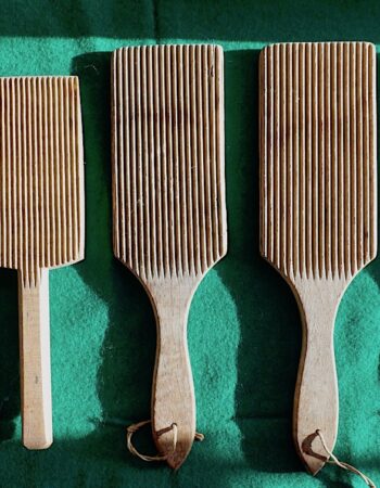 Antique Victorian Wooden Butter Pats