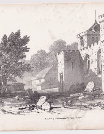 Antique Print, published by Ackermann, 1831