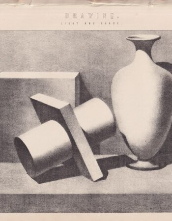 Antique print, Drawing, Light and Shade, 1870