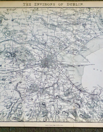 Antique Print, The Environs of Dublin, 1840