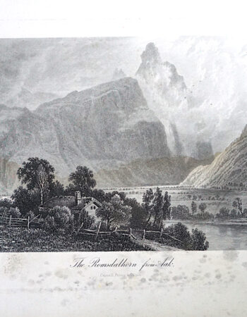 Antique Engraving Print, The Romsdalhorn from Aak, 1876