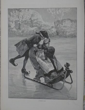 Vintage Print, A Winter's Tale, 1893