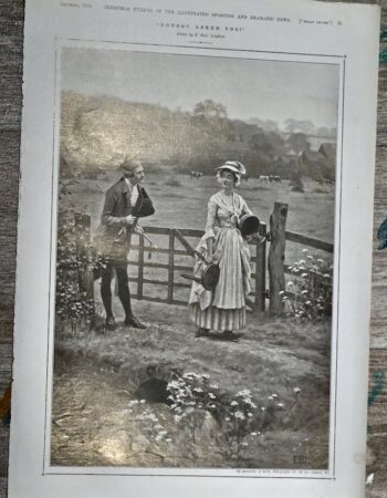 Vintage Print, Nobody asked you, 1910