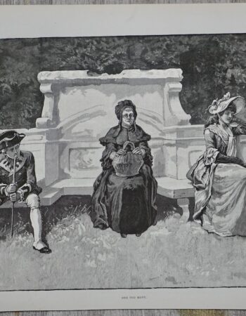 Vintage Print, One too many, 1891