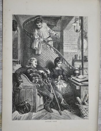 Vintage Print, Under Fire, 1870 ca.