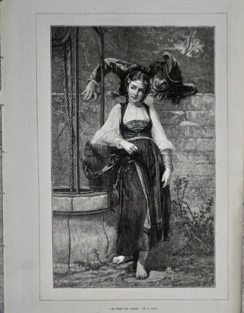 Vintage Print, Le Puits qui parle, 1874