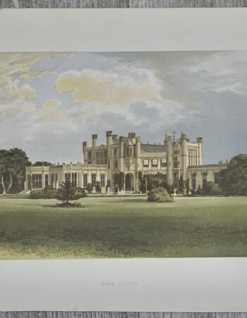 Vintage Print, High Cliffe, 1880