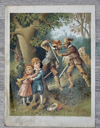 Vintage Print, About the Children's Life, 1890 ca.