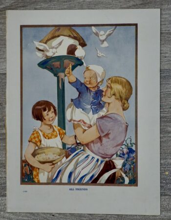 Vintage Print, All Friends, 1910 ca.