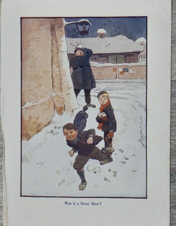 Vintage Print, Was it a Stray Shot? 1870 ca.