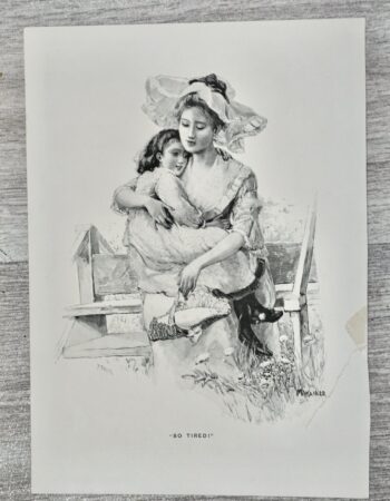 Vintage Print, So tired! 1980 ca.