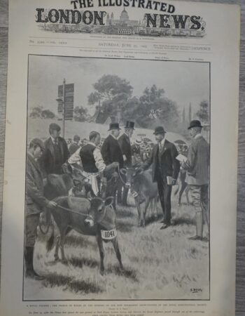 Vintage Print, A Royal Farmer, 1903