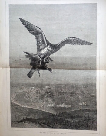Antique Print, In the Clutch of the Enemy, 1871