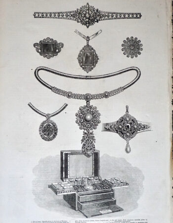 Antique Print, Princess Louise's Wedding Gifts, 1871