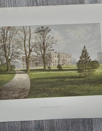 Vintage Print, Kimbolton Castle, 1880 ca.