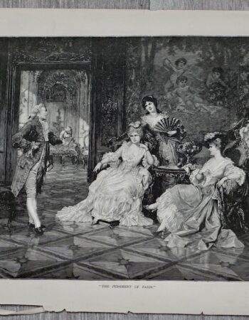 Vintage Print, The Judgement of Paris, 1888
