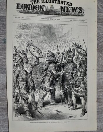 Vintage Print, The Savage Club Entertainment... 1883