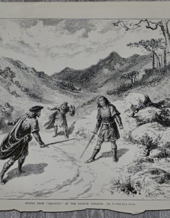 Vintage Print, Scenes from Macbeth, 1889
