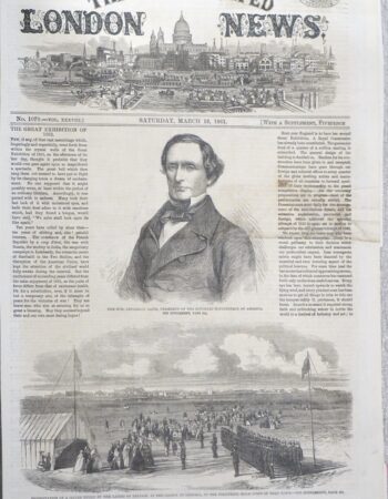 Vintage Print, General Winfield Scott; Jefferson Davis, 1861