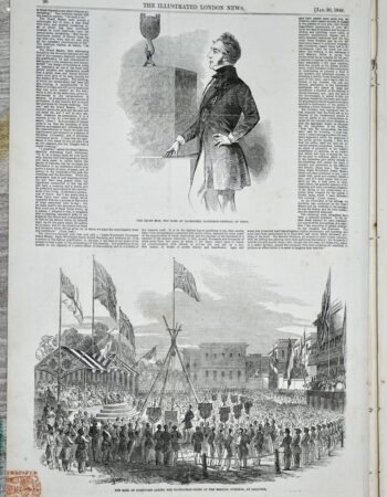 Antique Print from The Illustrated London News, 1849