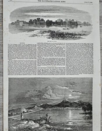 Antique Print, Saugor; Melbourne, 1858