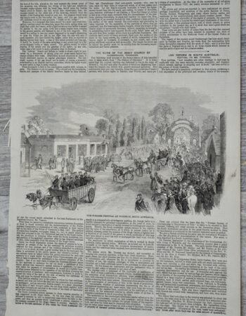 Vintage Print, The Torrens Festival, 1859